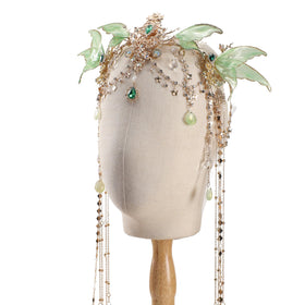 FreshMe Renfaire butterfly crown with green wings for cosplay magic.