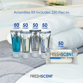 Freshscent Hotel Collection conditioner tube for smooth hair after guests.
