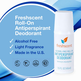 Freshscent alcohol-free deodorant 96 pack box emphasizing bulk value