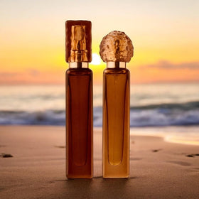 Fridays with Tab and Chance Traveler EDP close-up emphasizes vanilla-tonka-caramel warmth.