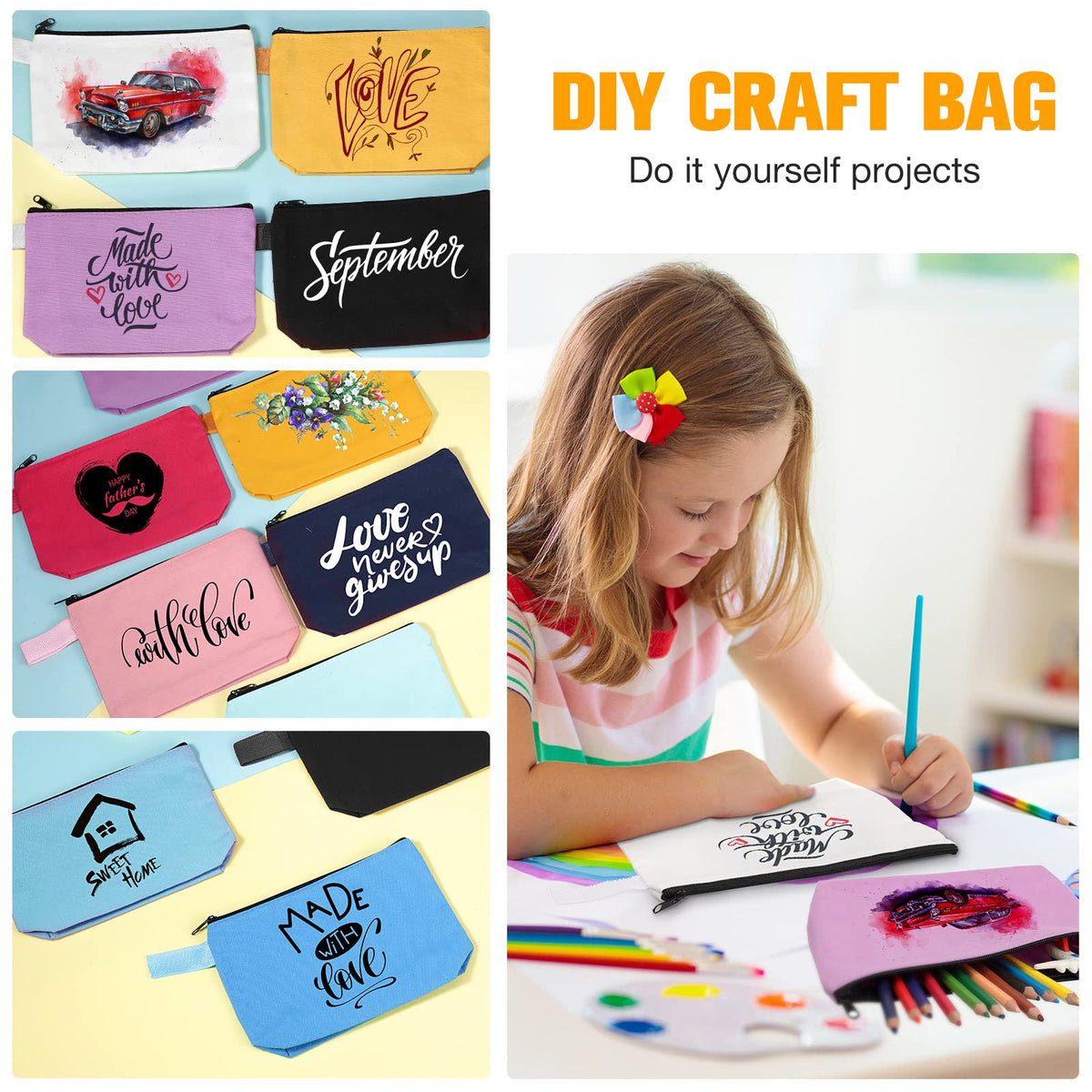 Frienda compact cosmetic bag suitable for lipsticks, keys, and small items.