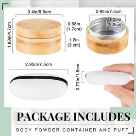Frienda empty powder container with sifter lid for mess-free makeup.