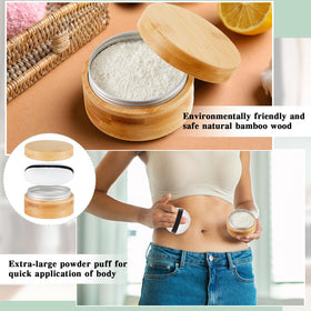 Frienda compact powder case with secure mesh seal prevents leaks.