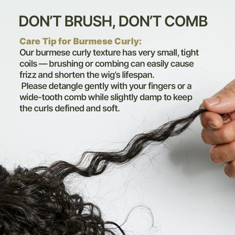 Frodio Shaggy Waves End Detail – unique curl texture.