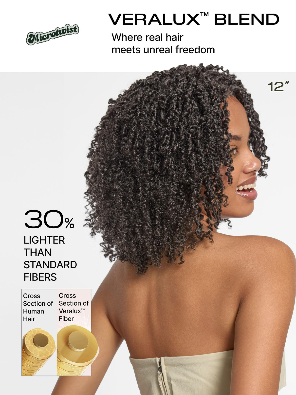 Frodio Veralux 200% density wig provides full look with comfortable wear.