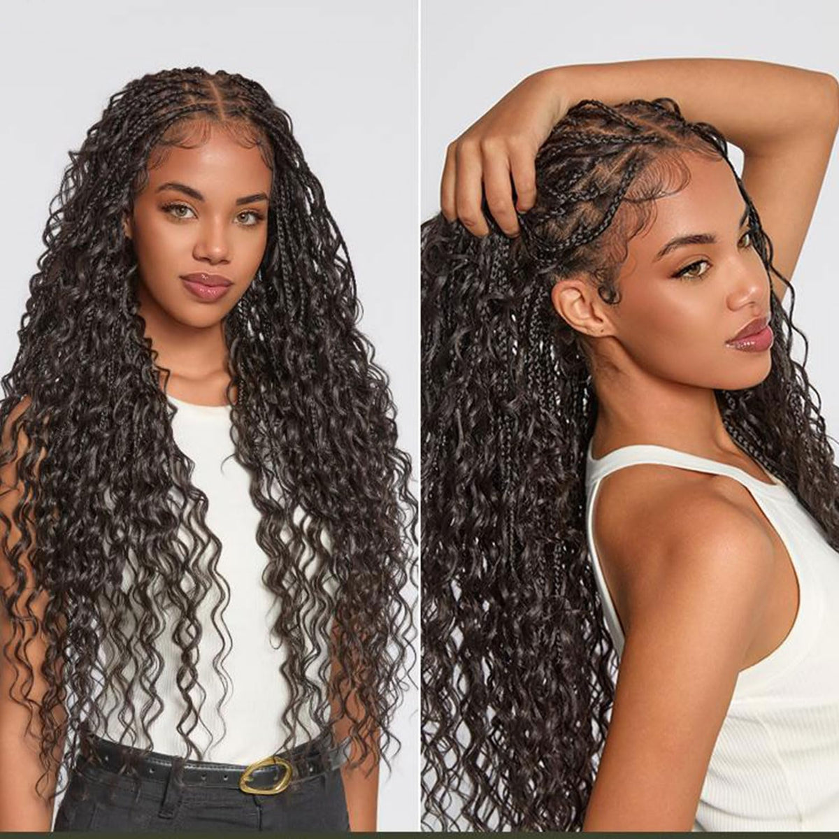 Frodio Veralux braided wig full lace with 360 view for a natural scalp look