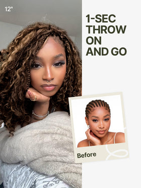 Veralux pre-cut micro twist curls for instant texture and volume