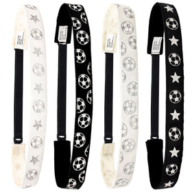 FROG SAC 4 adjustable headbands showing flexible sizing for growing girls during practice