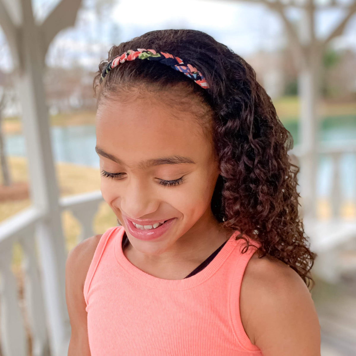 FROG SAC braided floral headbands adding cute style while keeping hair in place