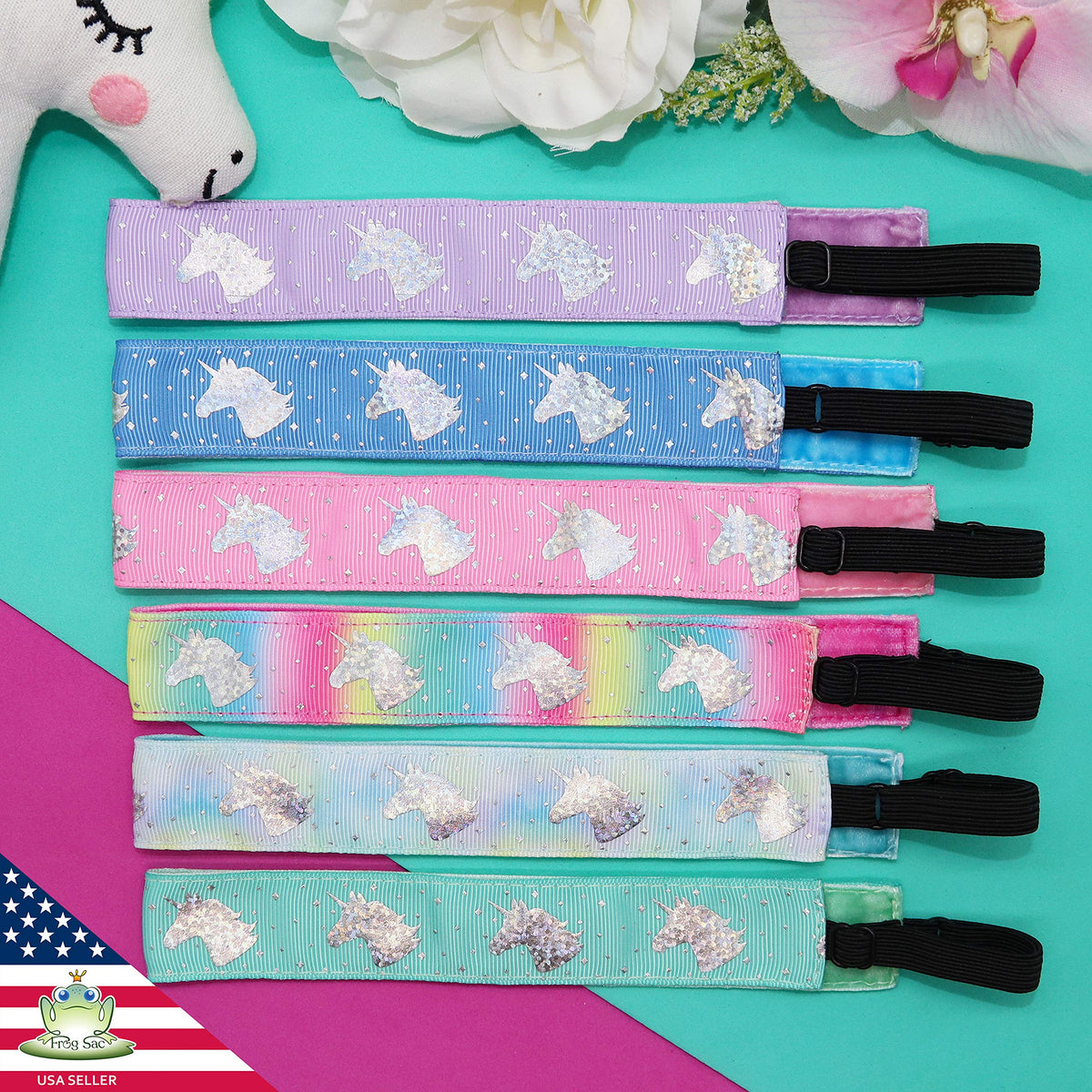 FROG SAC daily-wear headband adds playful style to outfits.