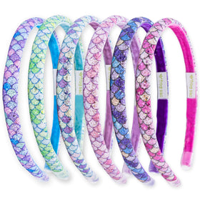 FROG SAC mermaid glitter headband pink keeps hair neatly in place at school