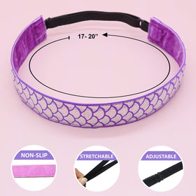 FROG SAC Mermaid headband features metallic print for shimmer