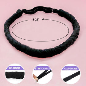 FROG SAC solid color braid headband adds minimalist flair