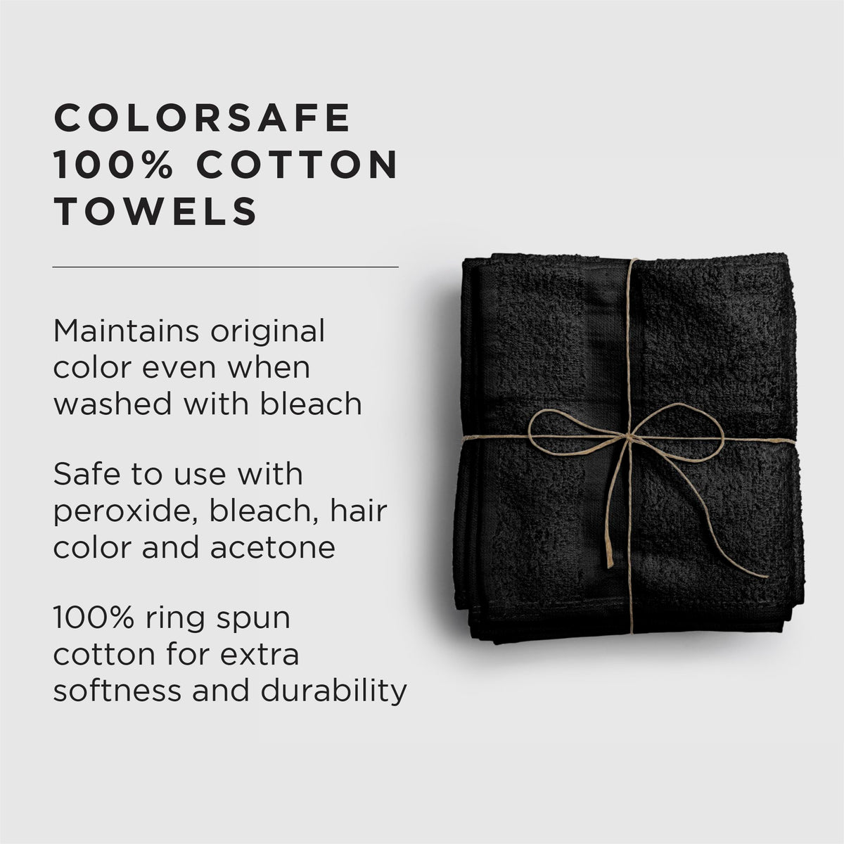 Fromm 100% cotton towels are thick and absorbent, delivering plush feel for quick drying.