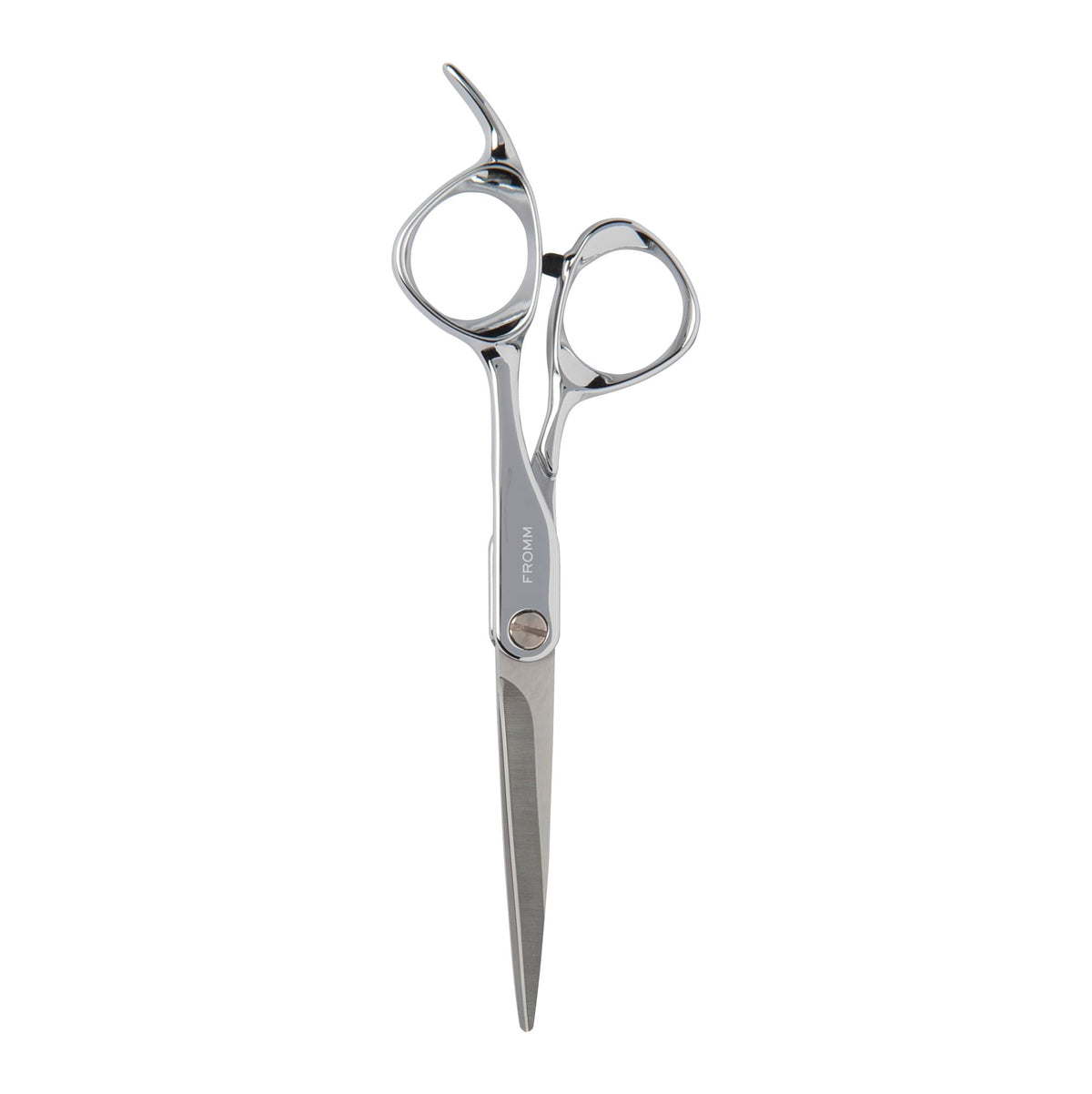 Fromm Explore 5-75-inch hair cutting shears close-up with beveled blade for precise cuts