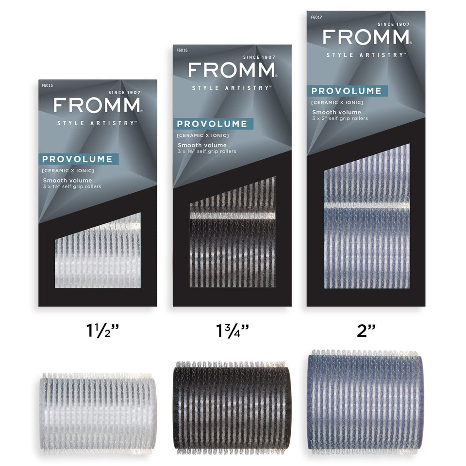Fromm F6001 ProVolume 1.5-inch roller with ceramic ionic core for smooth volume and waves.