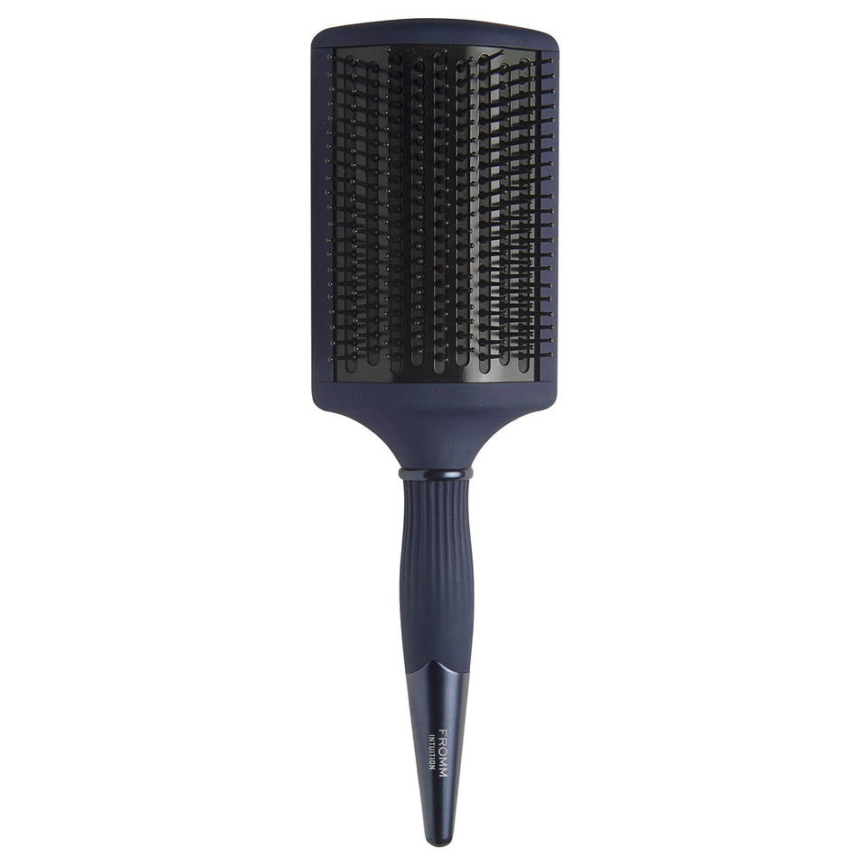 Fromm Intuition ceramic ionic base image highlighting heat retention for quick smoothing.