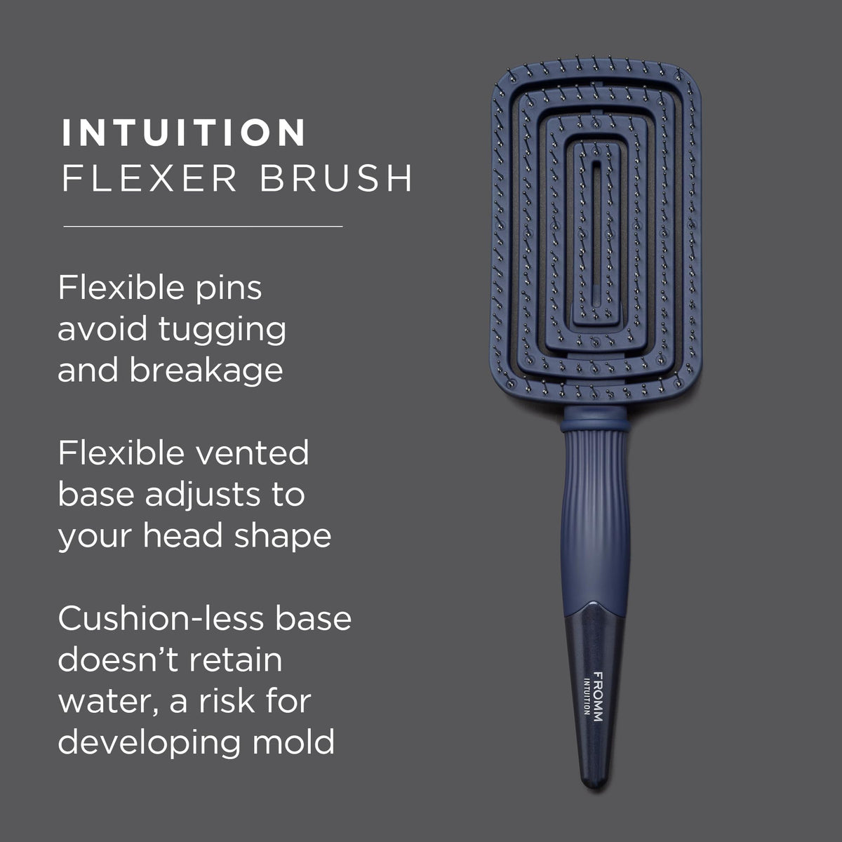 Fromm Intuition Flexer vent brush detangling damp hair smoothly