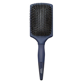 Fromm Intuition Glosser paddle brush navy close-up for detangling and shine.