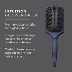 Fromm Intuition Glosser porcupine pins deliver scalp massage while detangling thick hair.