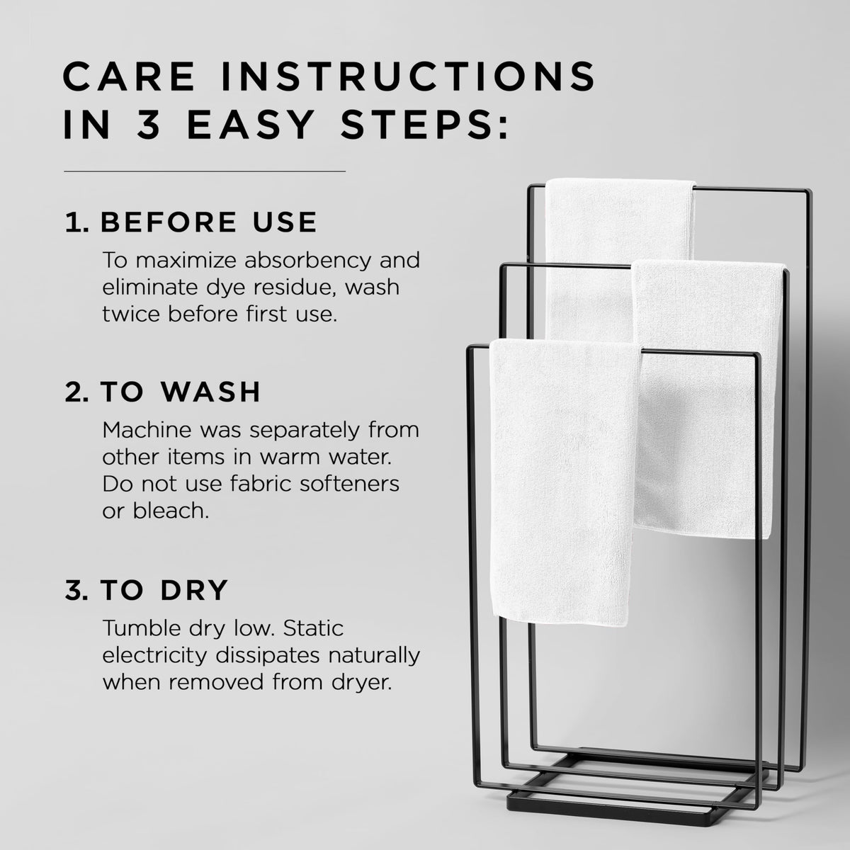 Fromm Softees fast-drying towel reduces blow-dry time with gentle microfiber.