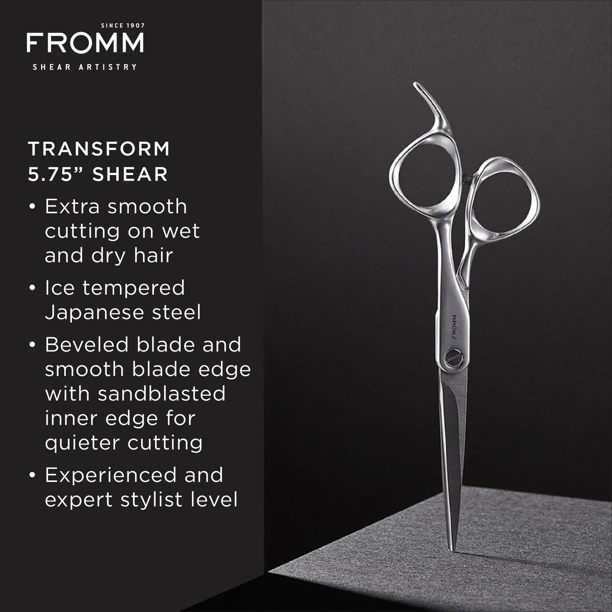 Fromm Transform showcasing ice tempered Japanese steel for lasting durability