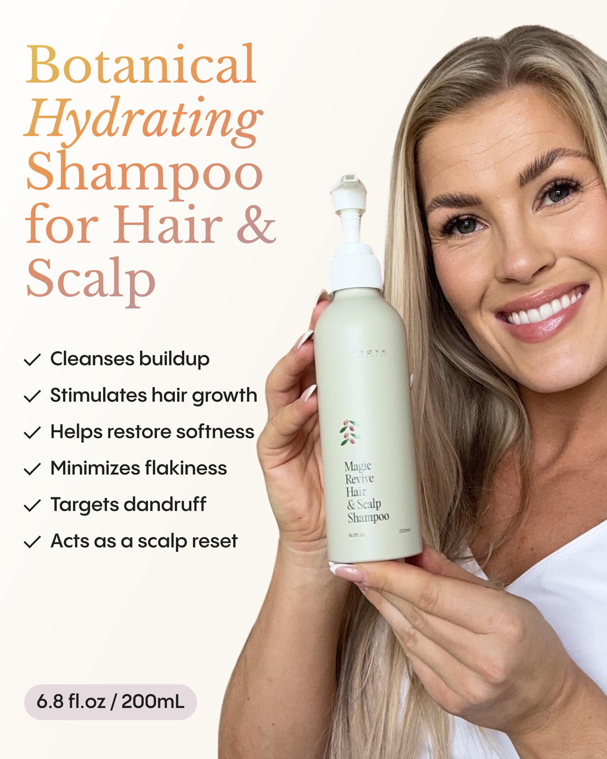 FRØYA Magic Revive Shampoo with rosemary oil for an energizing scalp refresh.