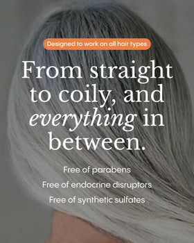 Frøya Organics Scalp Growth Serum massaged into roots.
