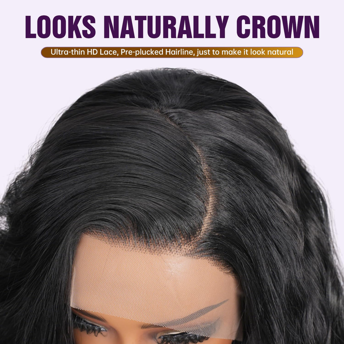 Frozen Beauty baby hair and natural hairline for a soft, undetectable appearance.