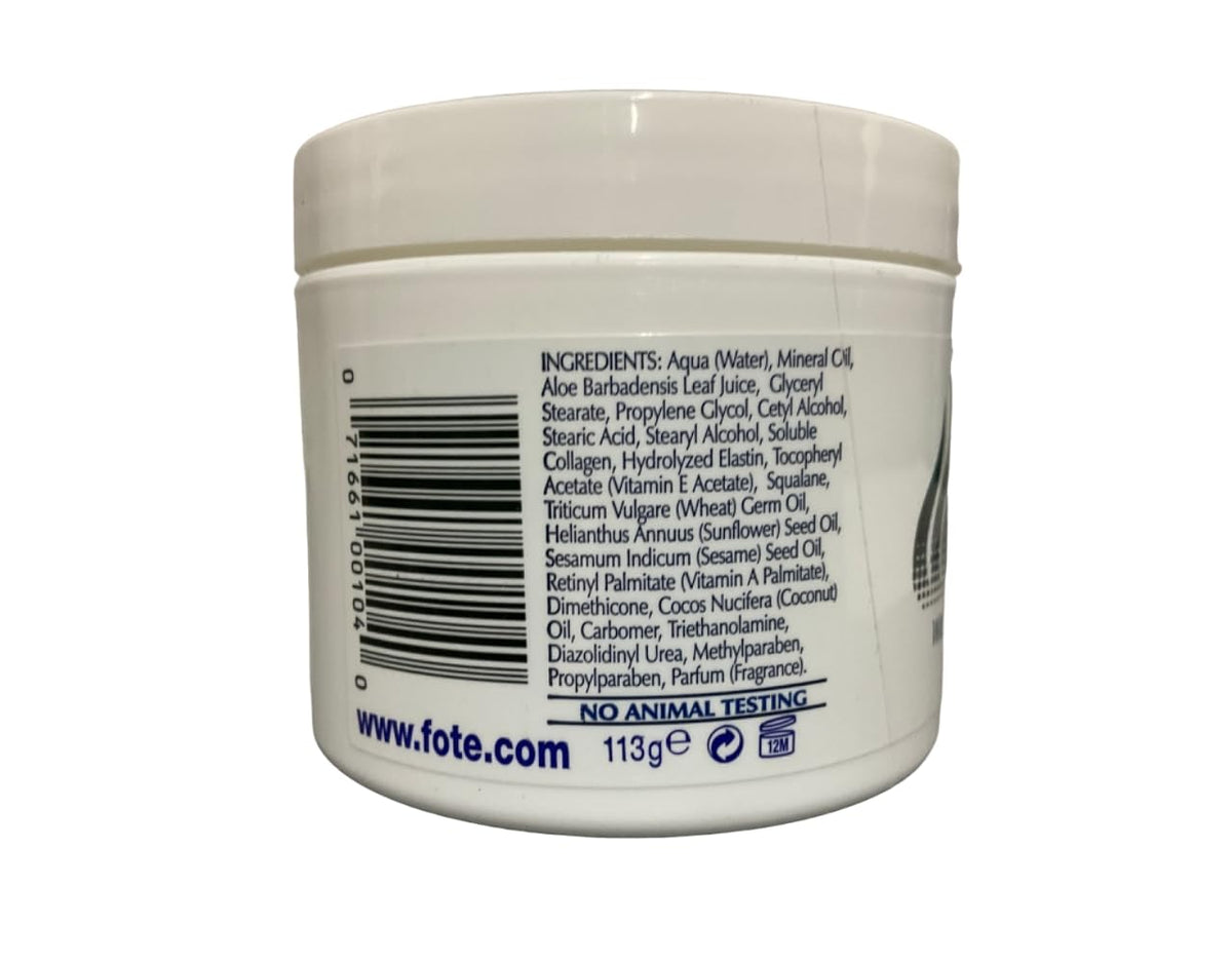 Fruit of the Earth Aloe Vera Cream in use on hands to soothe dry skin