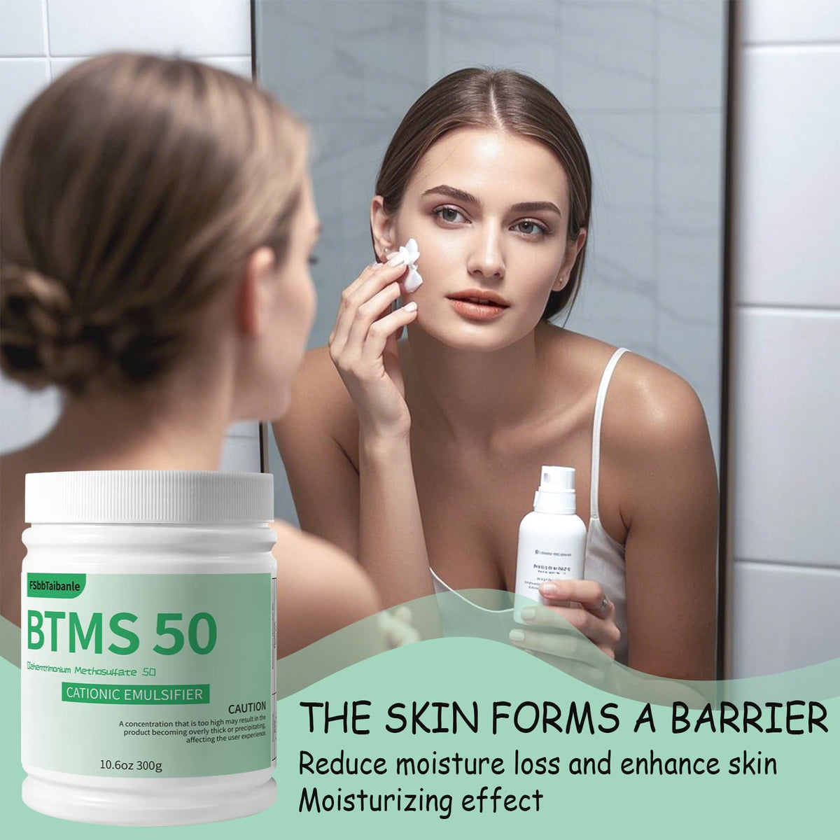FSbbTaibanle BTMS-50 compatible with oils and silicones expands formulation options.