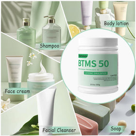 FSbbTaibanle BTMS-50 easy-melt granules ensuring uniform blends for conditioners.