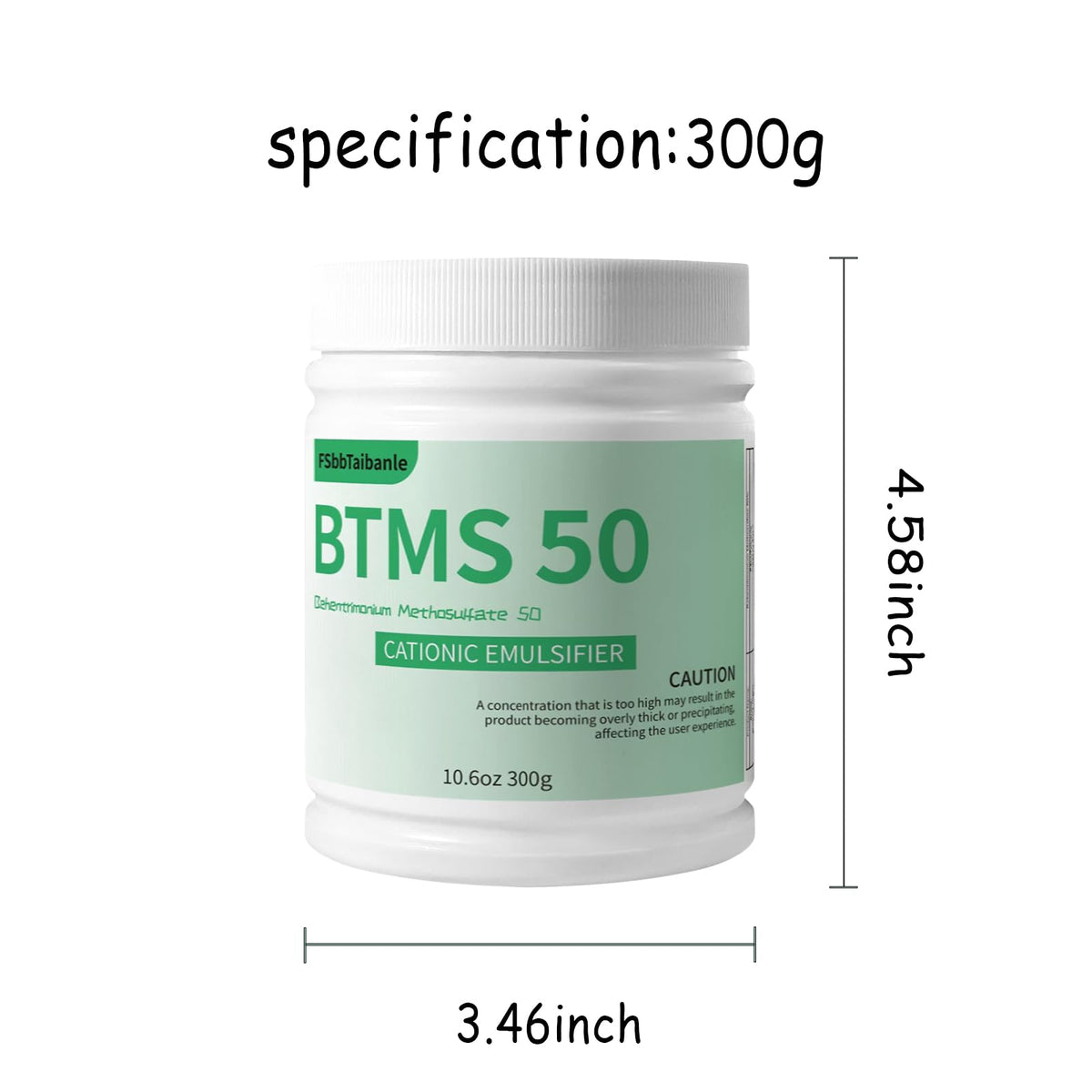 FSbbTaibanle BTMS-50 supports customizable plant-based hair care products.