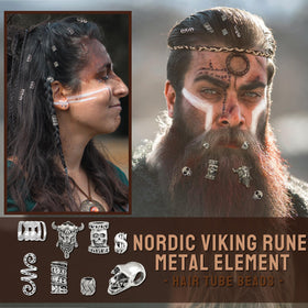 Fscwlmon Norse rune beads for necklaces and bracelets in Viking style.