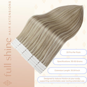 Fshine Brazilian seamless skin weft lays flat for comfortable daily wear