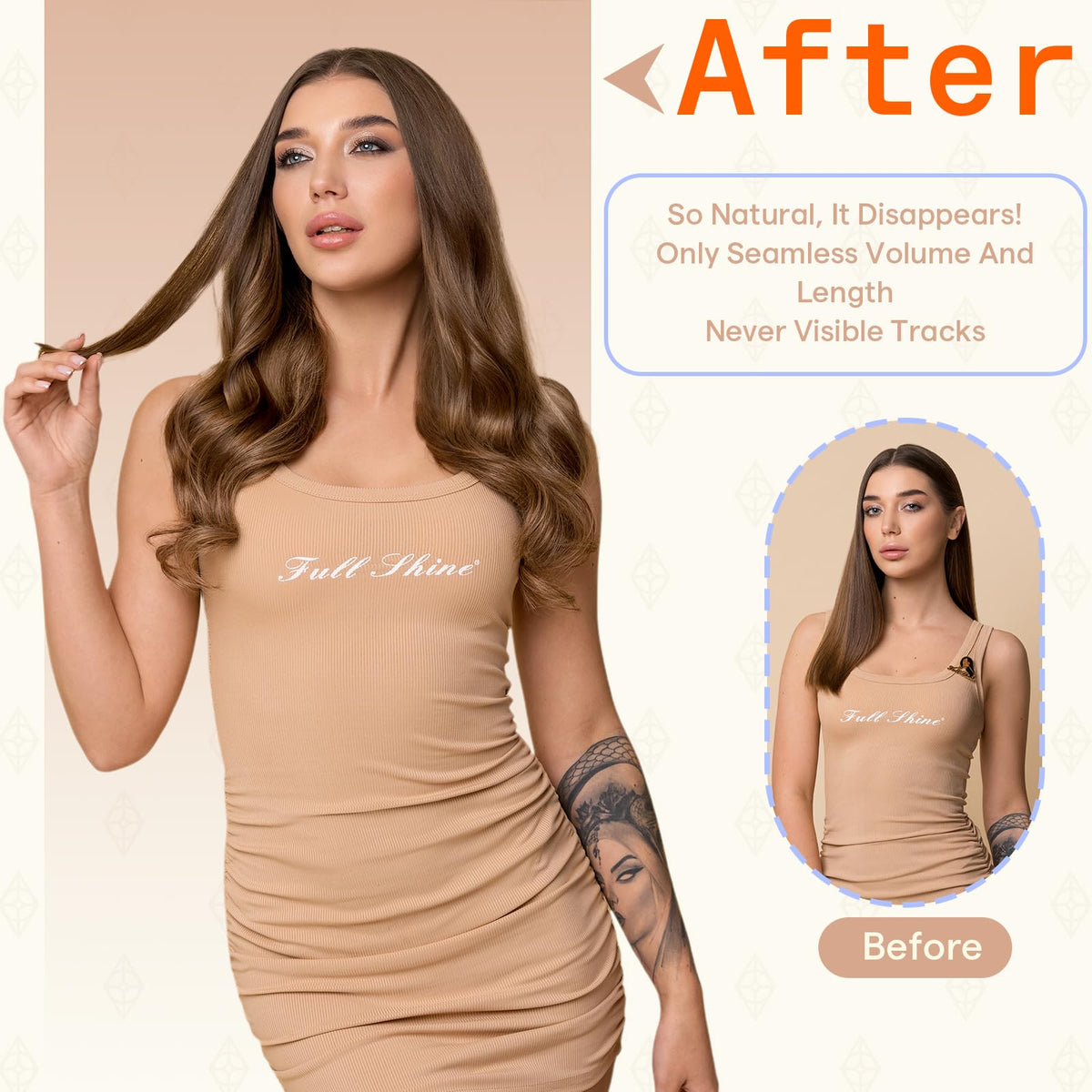 Fshine extensions are reusable 2–3 times with professional handling