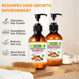 FSLHCY Batana Oil Conditioner bottle supports even distribution and detangling.