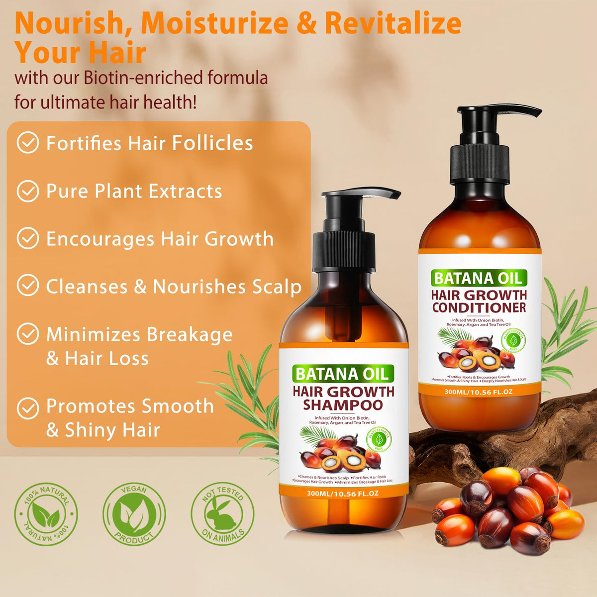 FSLHCY Batana Oil Shampoo application demonstrates rich lather for deep cleansing.