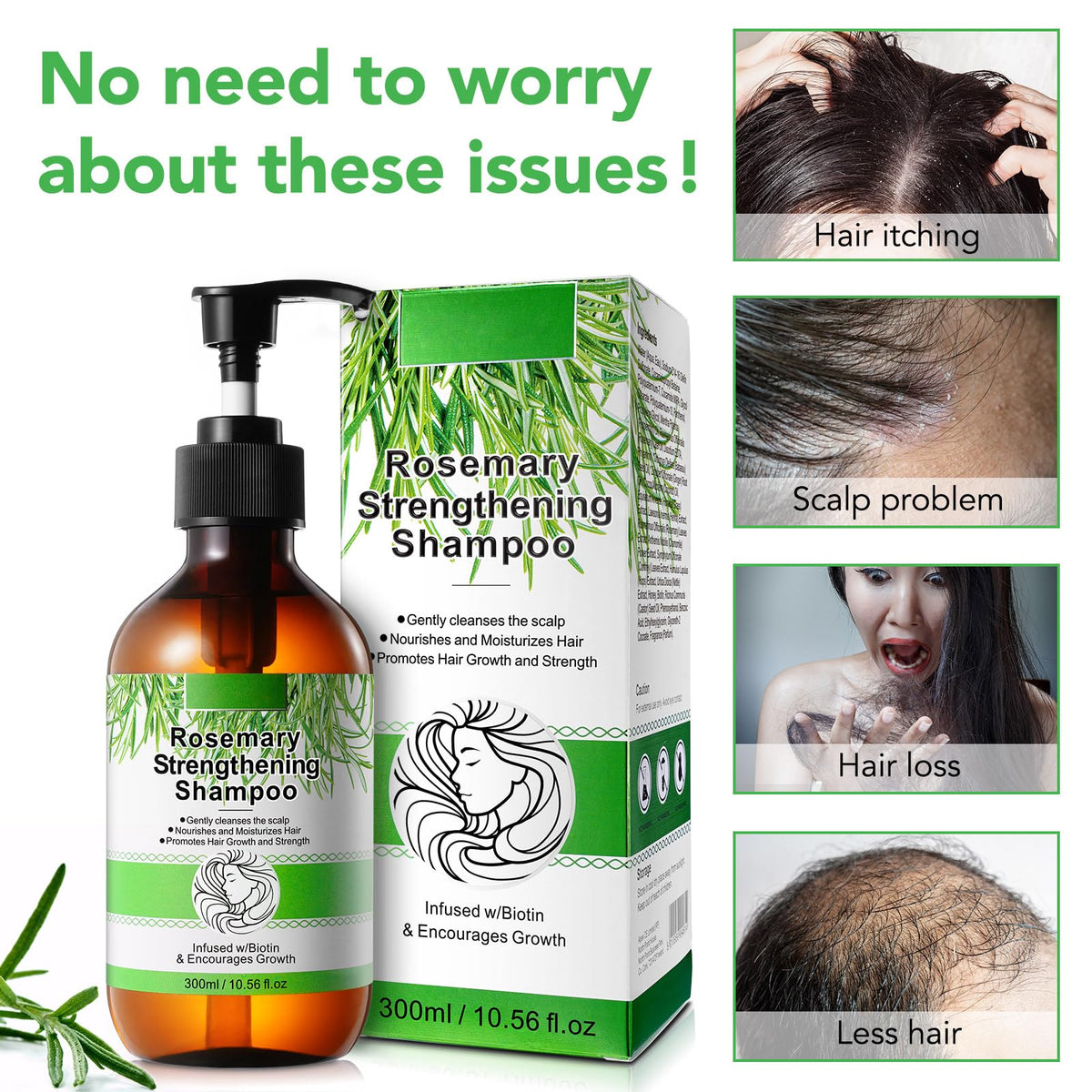 FSLHCY biotin-infused formula highlight for detangling benefits