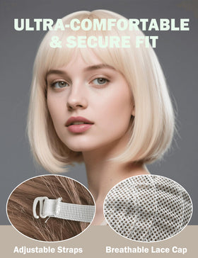 FSLLZCJY adjustable lace-cap ensures all-day comfort on daily wear