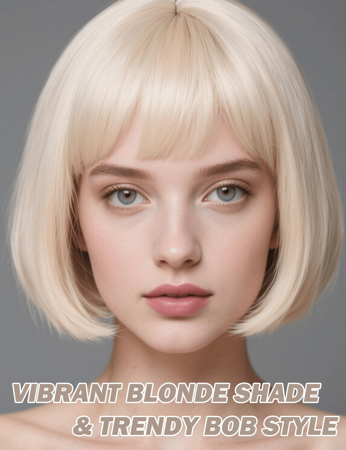 FSLLZCJY heat-resistant blonde bob wig designed to keep frizz at bay