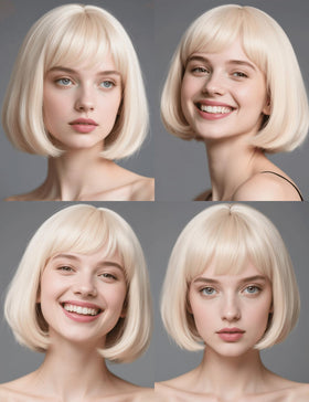 FSLLZCJY easy-care wig maintains shine with minimal brushing