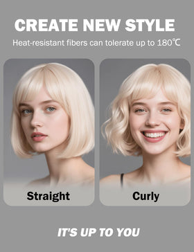 FSLLZCJY silky movement fibers mimic natural movement and shine for the wig