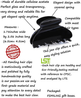 FSMiling acetate material detail shows glossy finish and durable construction.