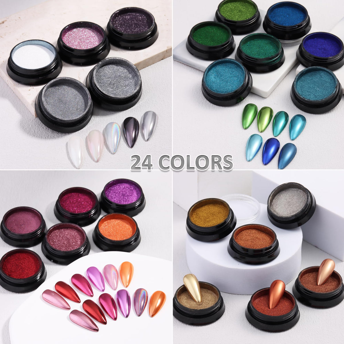 FSpronail eyeshadow sticks for blending chrome powder
