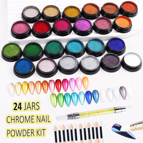 FSpronail silicone nail brush for precise chrome powder application