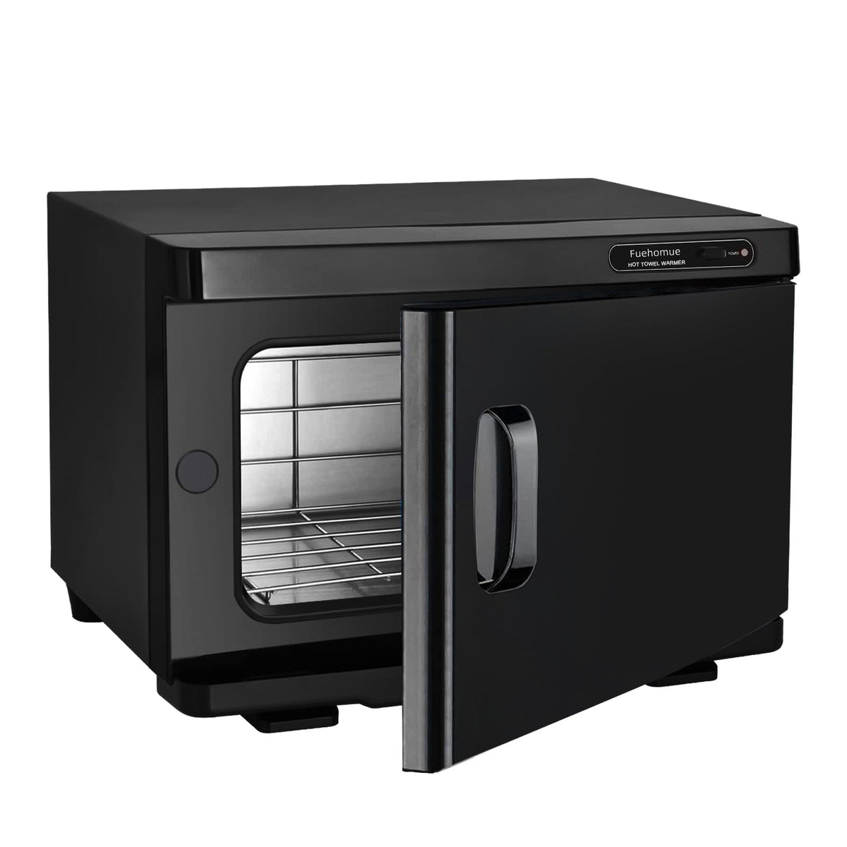 Fuehomue 8L hot towel warmer front view showing compact spa-grade device