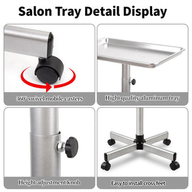 Fuehomue salon tray corrosion-resistant metal resists rust and deformation
