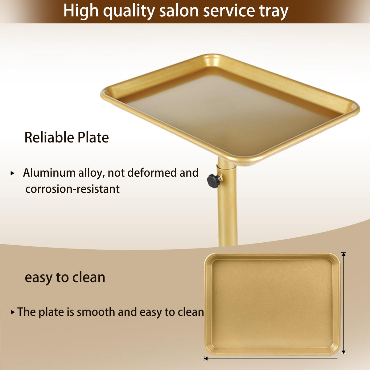 Fuehomue rolling tray with four casters moves quietly for sessions