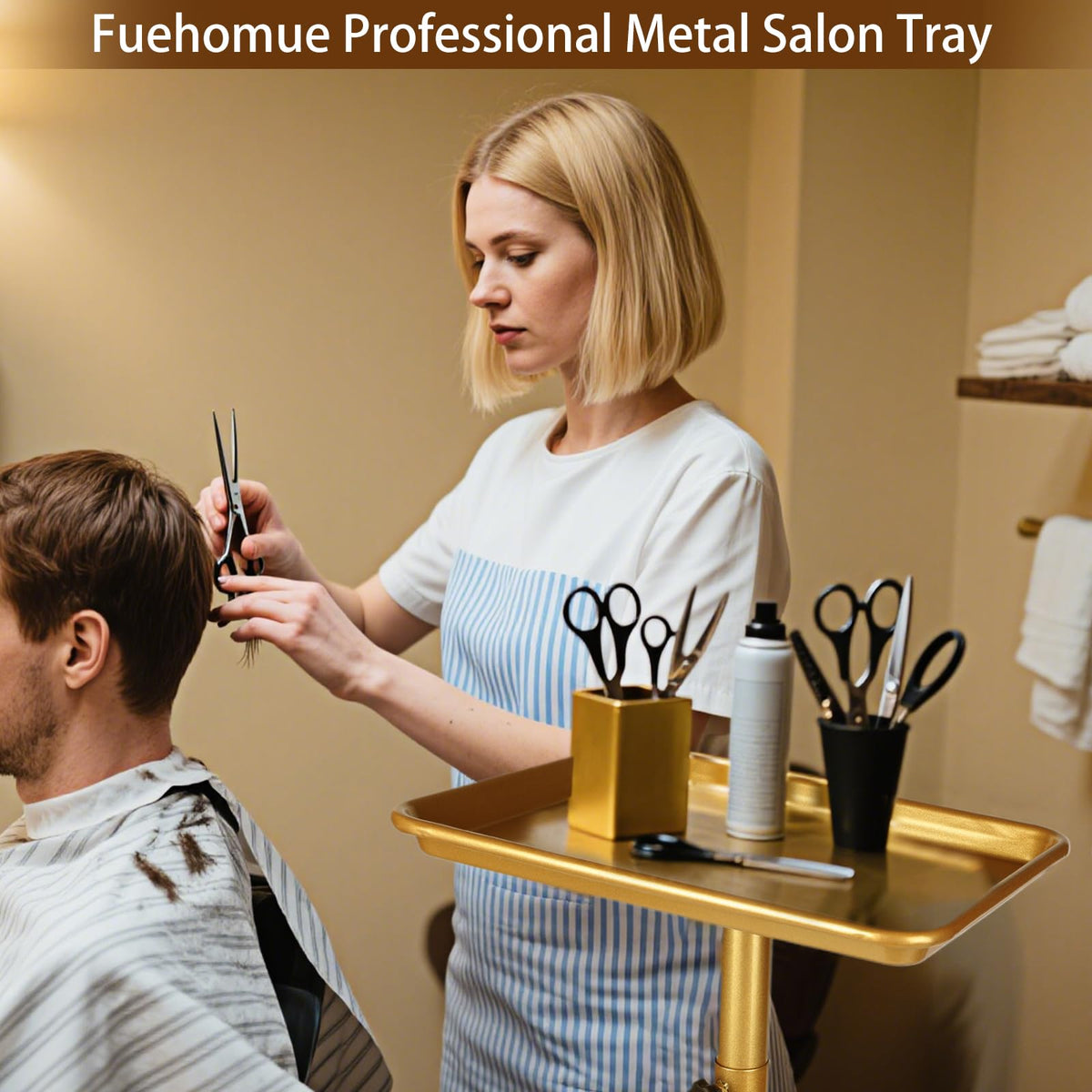 Fuehomue salon tray easily disassembled for quick cleaning